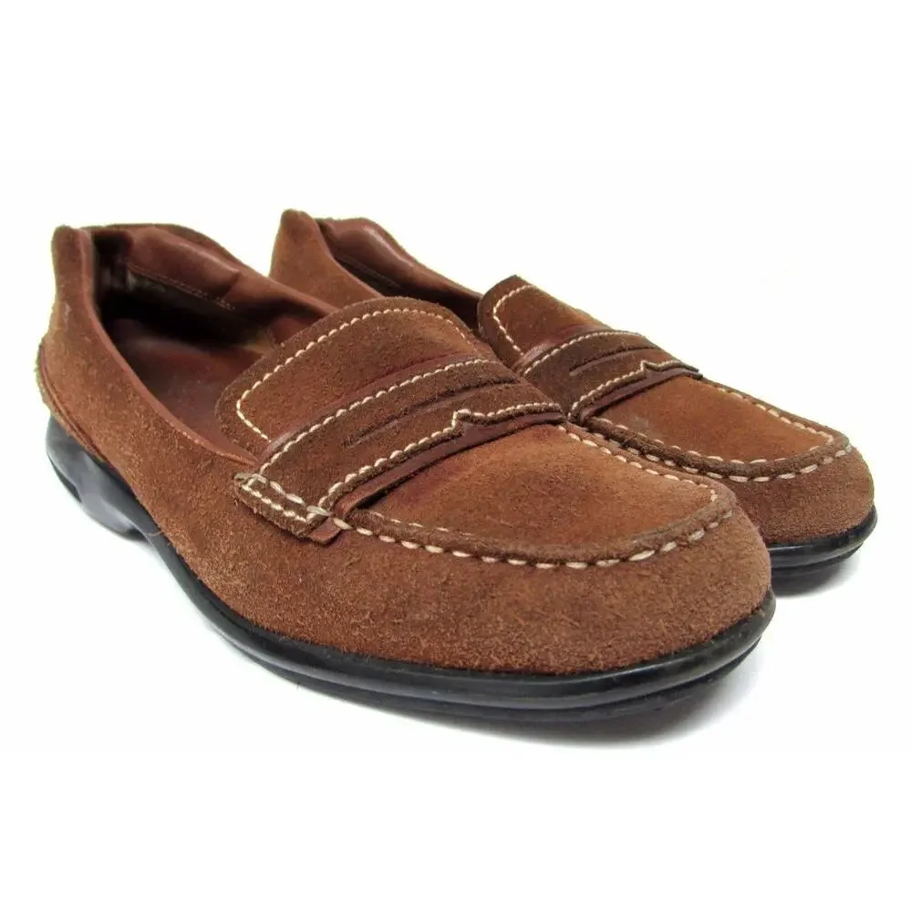 Cole Haan waterproof women's size 6.5 brown suede loafers shoes comfort